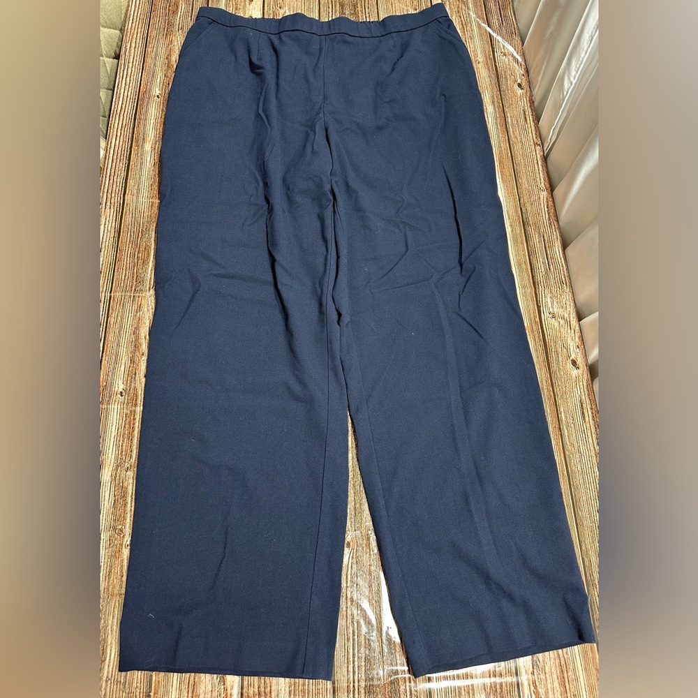 JM Collection Womens Size 20W Blue Wide Leg  Elastic‎ Waist Pants | SKU 0669